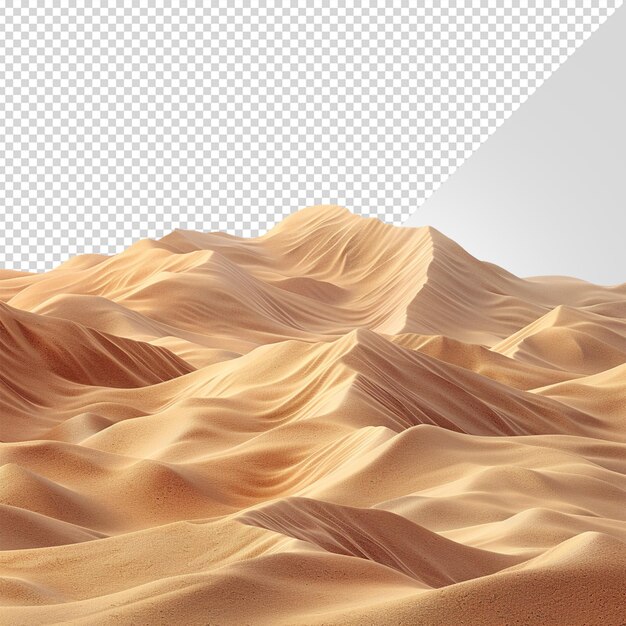 PSD desert isolated on white background