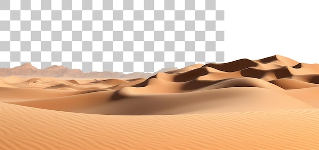 Desert landscape cutout