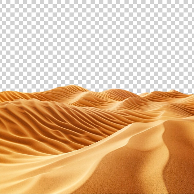 PSD il paesaggio del deserto con uno sfondo trasparente