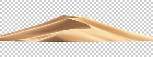 PSD desert sand isolated on transparent background png psd