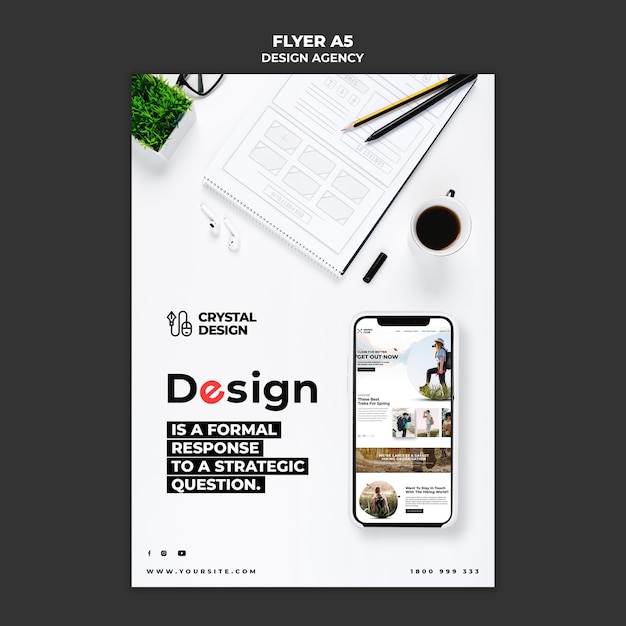 design agency flyer template