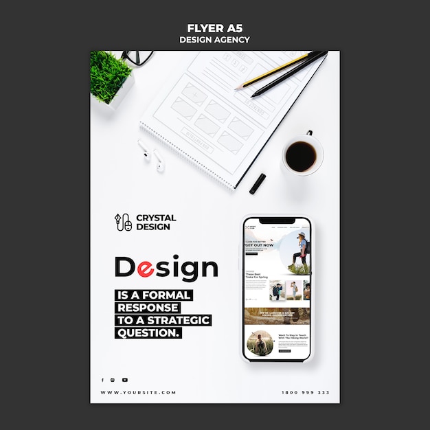 Design agency flyer template