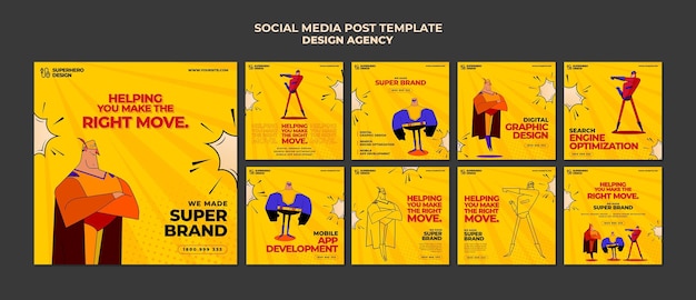 Design agency social media post