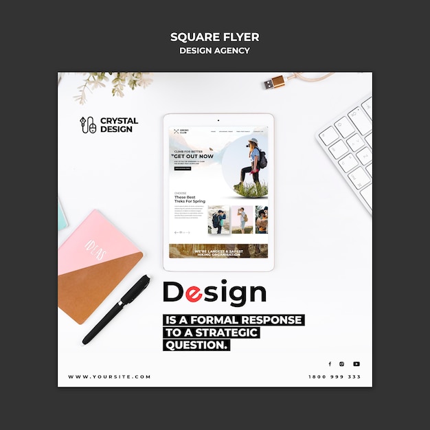 Design agency squared flyer