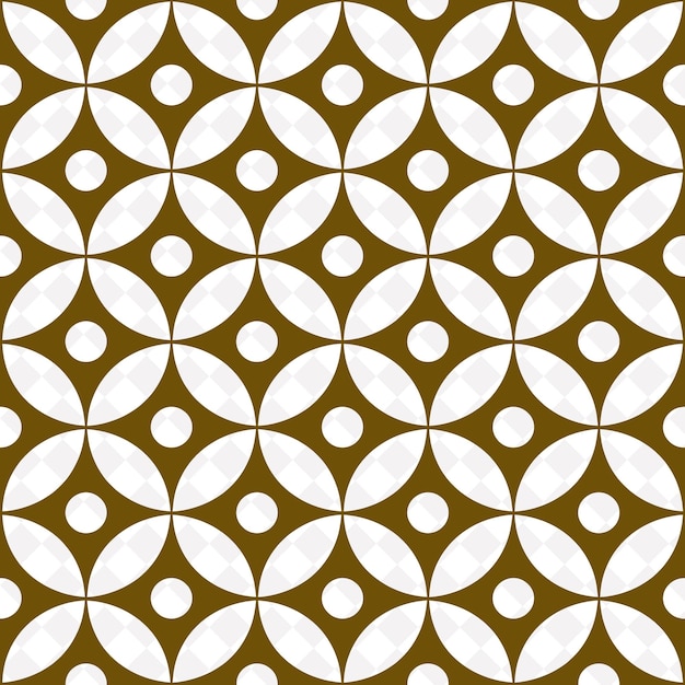 a design in brown and white with circles and circles