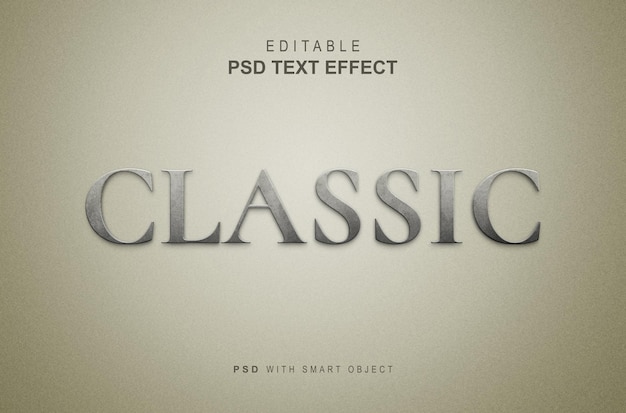 PSD design classic text style effect