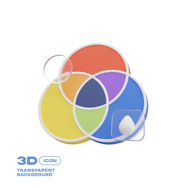 design color palette pantone colors system 3d icon png template