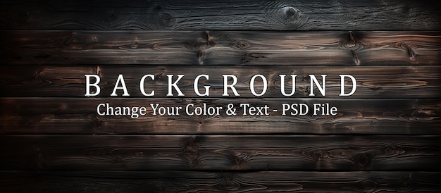 PSD design of dark wood background