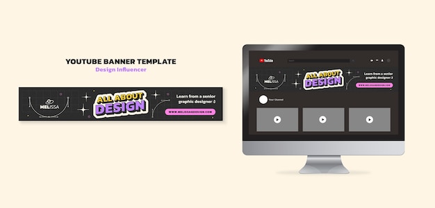 Design influencer template design