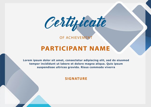 design modern certificate template