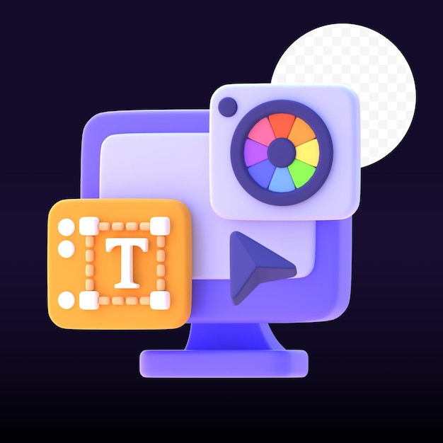 design process 3d rendered image