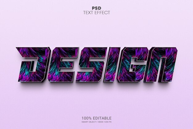 PSD Дизайн psd смарт-объект редактируемый текстовый эффект дизайн