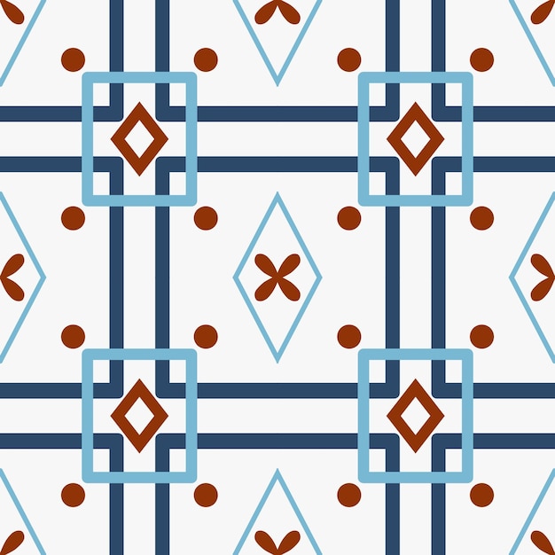 design seamless geometric tile pattern with illustrative elements of horoscope flowers and lines