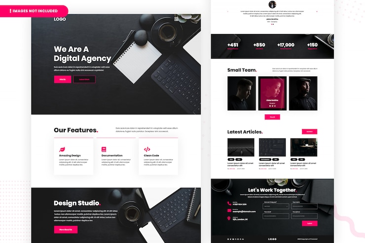 PSD design studio website page