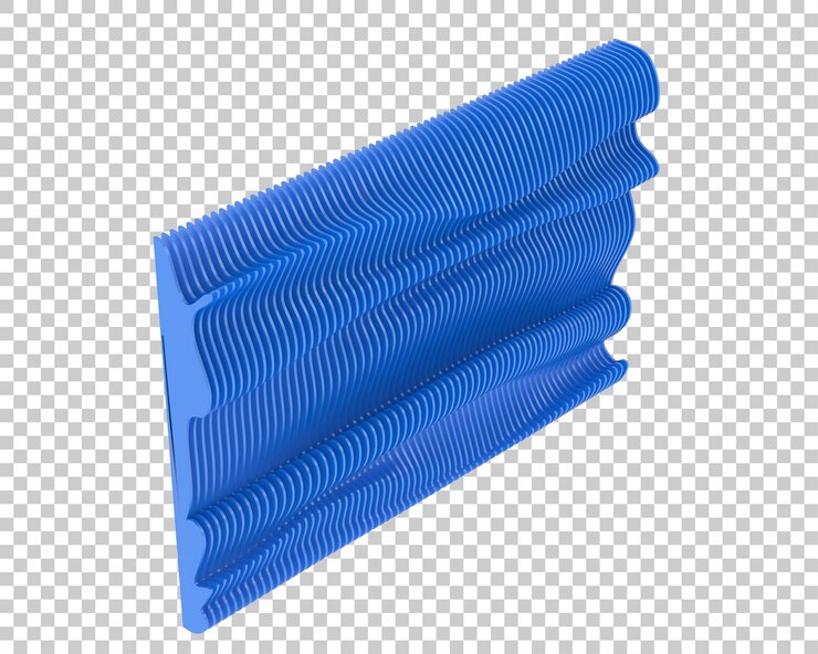 PSD design wall isolated on transparent background 3d rendering illustration