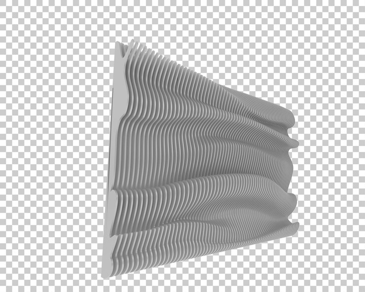 PSD 투명한 배경 3d 렌더링 그림에 격리된 디자인 벽