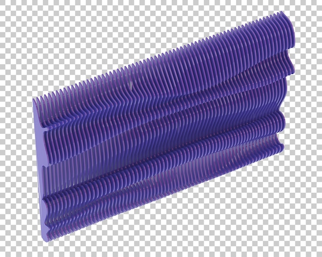 Design wall isolated on transparent background 3d rendering illustration