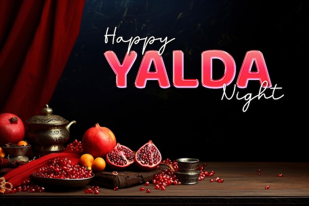 Design yalda background and yalda banner template