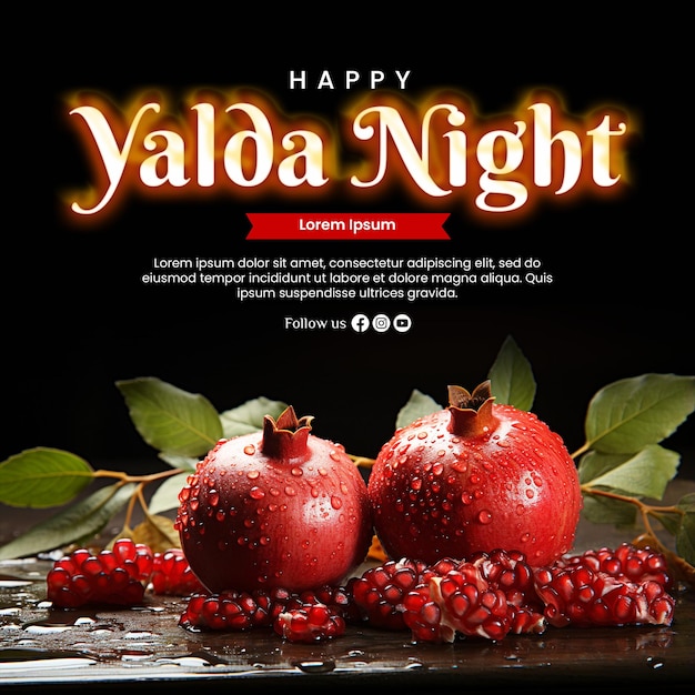 PSD design yalda background