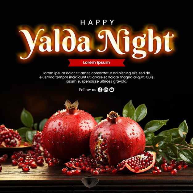 PSD design yalda background