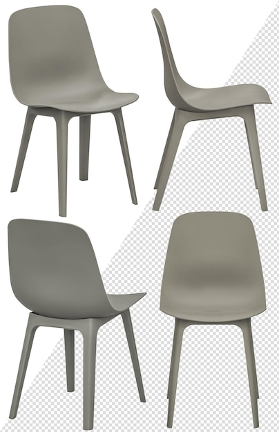 PSD designer modern chair for home or cafe isolated from the background interior element