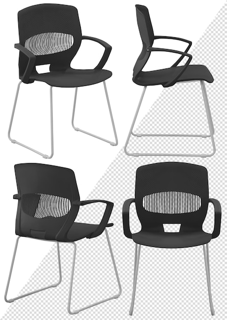 Designer modern chair for home or cafe isolated from the background interior element