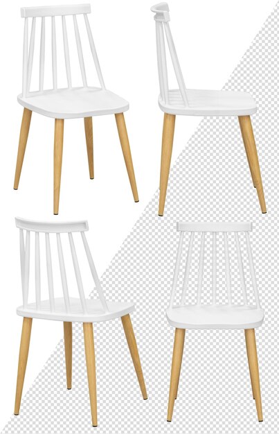 PSD designer modern chair for home or cafe isolated from the background interior element