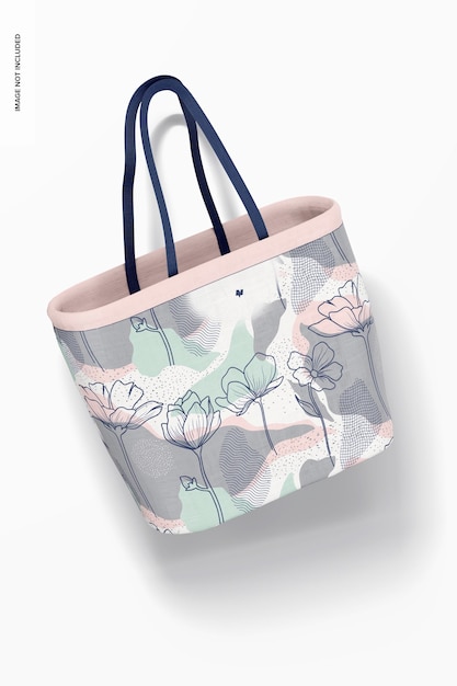 Designer Shopping Bag Mockup, Floating