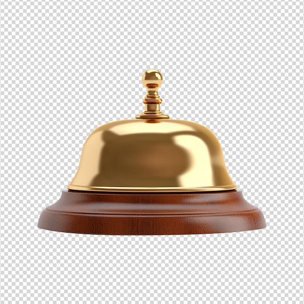 PSD desk bell isolated on transparent background png