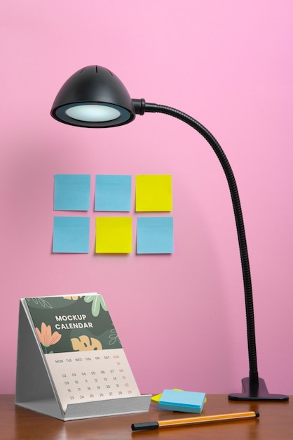 Desk calendar mockup design