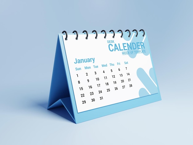 Desk Calendar Mockup PSD