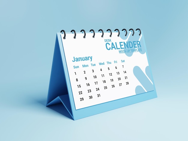 PSD calendario da tavolo mockup psd