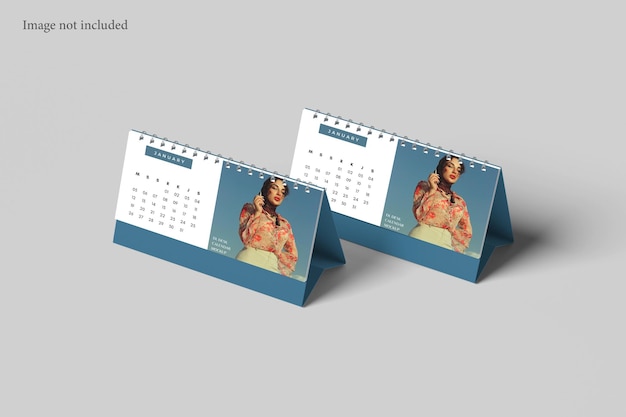 PSD desk calendar mockup