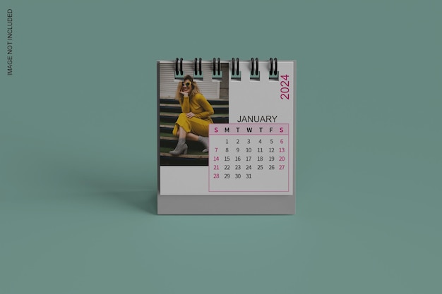 PSD desk calendar mockup