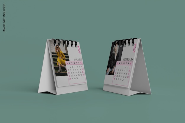 PSD desk calendar mockup