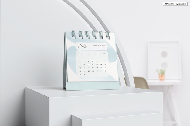 PSD desk calendar mockup