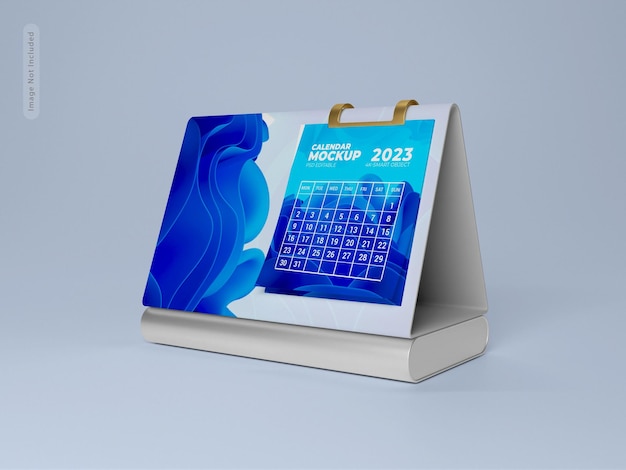 Desk calendar mockup