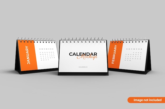 PSD calendario da tavolo mockup