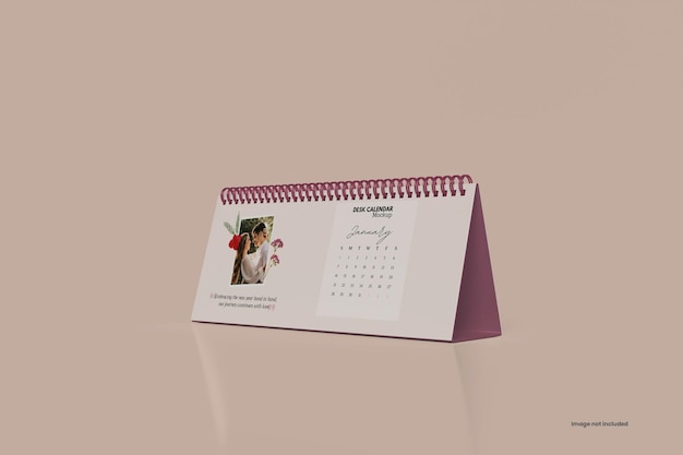 Desk calendar mockup