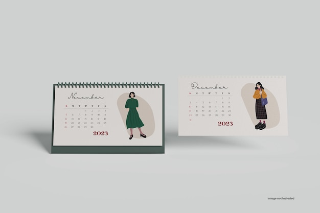 Calendario da tavolo mockup