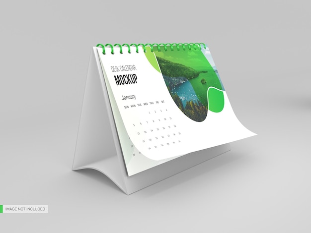 desk calendar mockup
