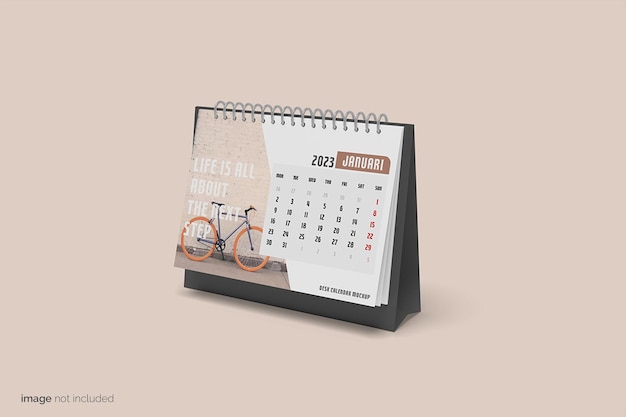 Desk calendar mockup