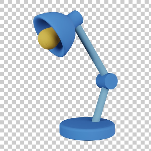 Desk lamp 3d render illustration