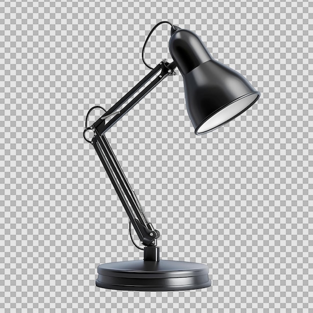 PSD desk lamp on transparent background