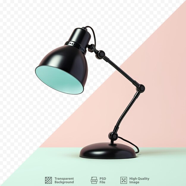 PSD a desk lamp with the word 