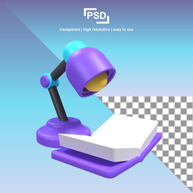 psd と書かれた電気スタンド