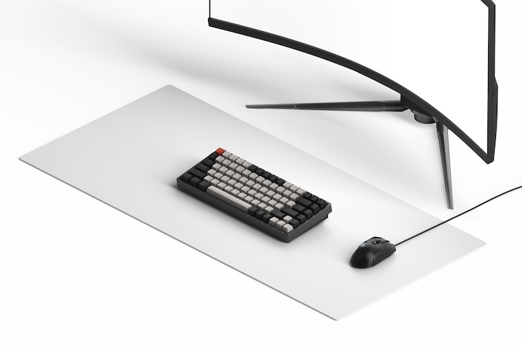 PSD desk mat mockup