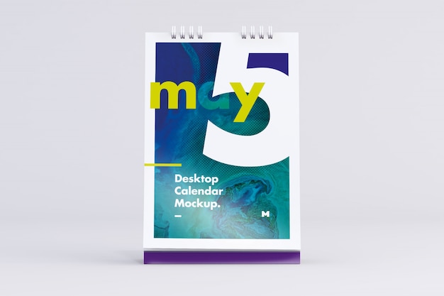 Mockup di calendario desktop