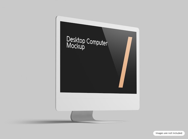 Desktop computer mockup