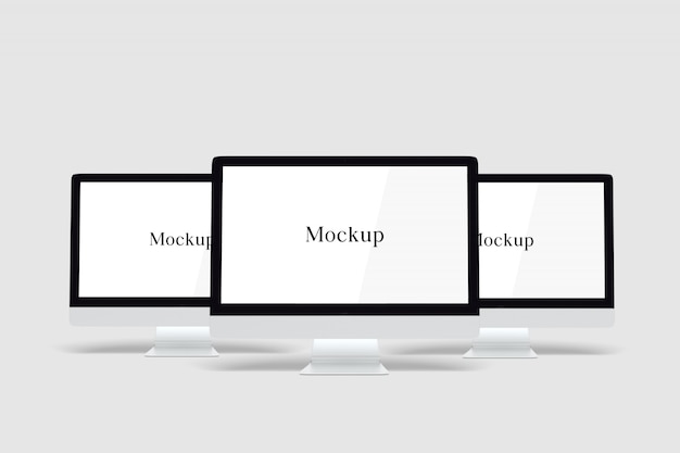 Mockup di computer desktop